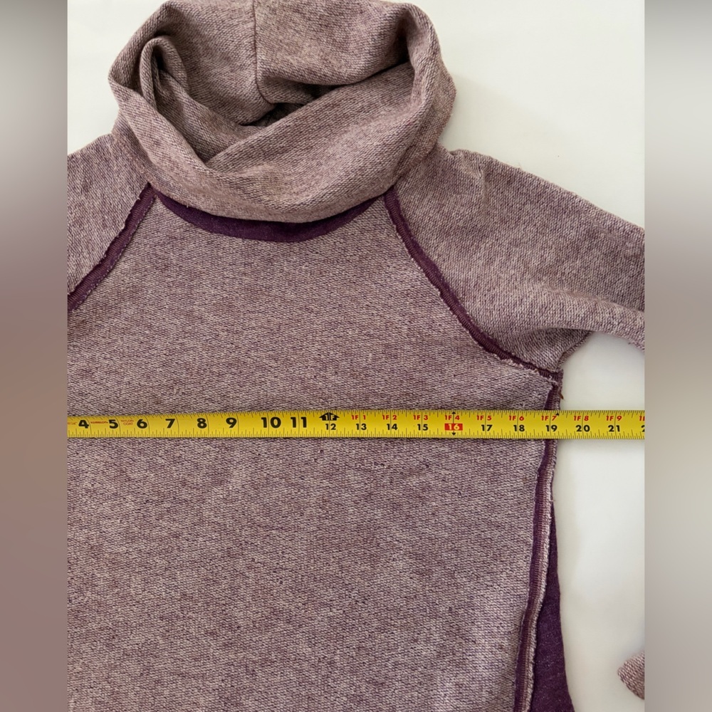 Kuhl Women’s NOVA Pullover Sweater Dress Cowl Neck Wool Blend Purple size Large - Picture 13 of 15